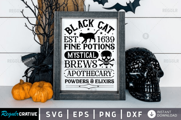 Black Cat Est1639 Svg Design Review