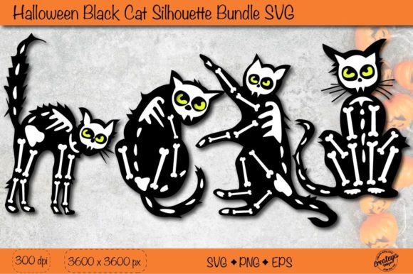 Black Cat Silhouette SVG Scary Cat Review