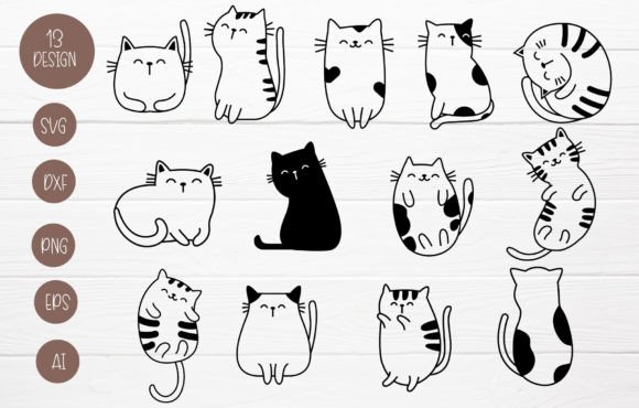 Cat Cartoon SVG for Cut File Review