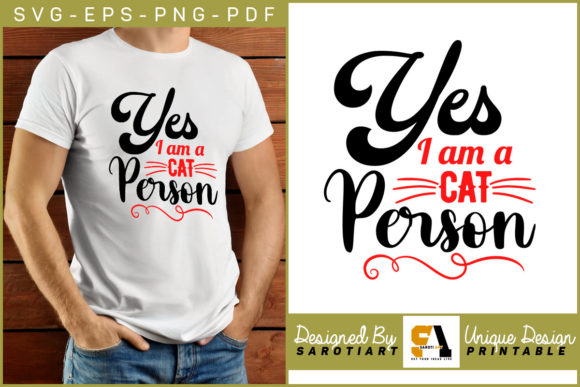 Cat Design - Yes I Am a Cat Person Svg Review