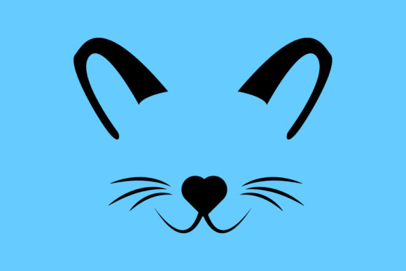 Cat Face Kitten Whiskers SVG Review
