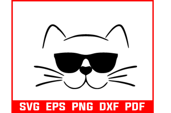 Cat Face Svg Pdf Png Dxf Eps Bundle Review