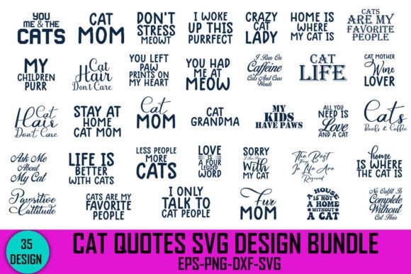 Cat Quotes Svg Design Bundle Review