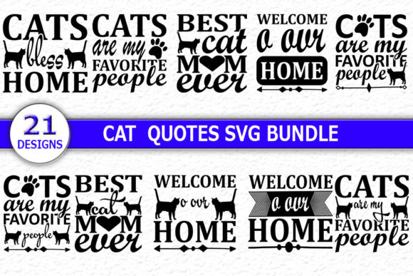 Cat Quotes SVG Designs Bundle Review