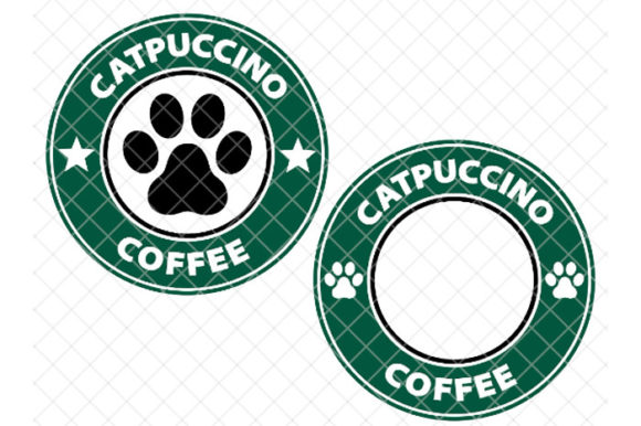 Catpuccino Coffee Svg for Embroidery Projects