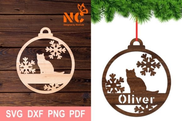 Christmas Ornament SVG - Cat Cut File 2 Review