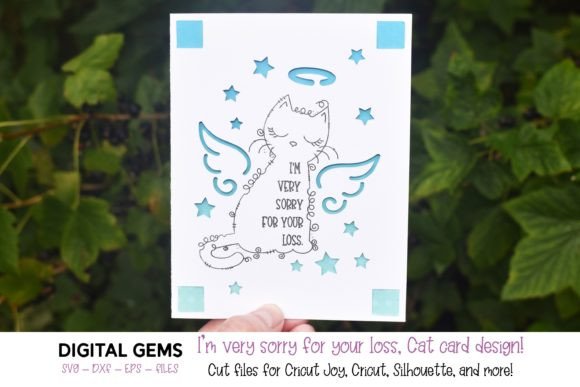 Cricut Joy SVG Cat Loss Insert Card