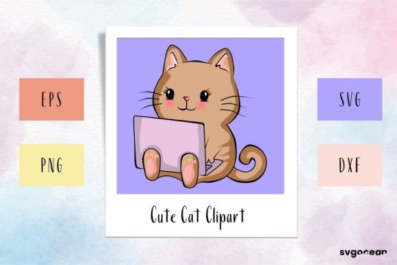 Cute Cat Clipart SVG Review for Embroidery Projects