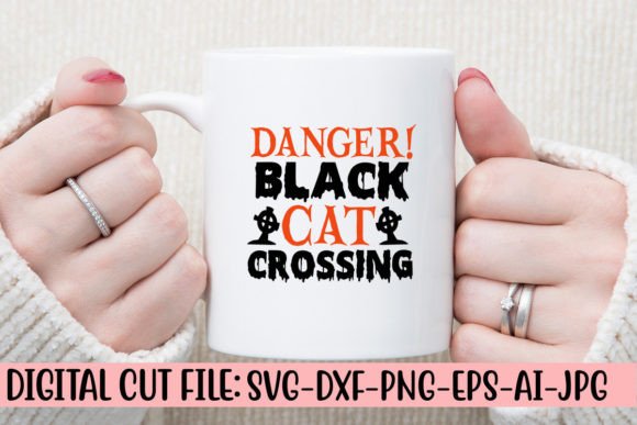 Danger Black Cat Crossing SVG Cut File Review