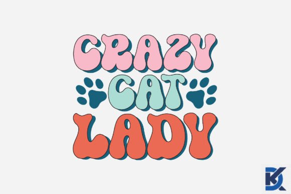 Retro Crazy Cat Lady SVG Design Review