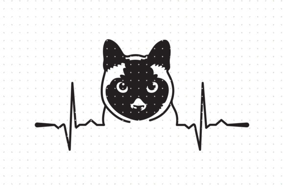 Siamese Cat Heartbeat SVG Review for Embroidery Projects