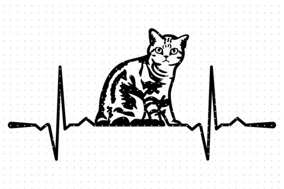 Tabby Cat Heartbeat SVG Review for Embroidery Projects